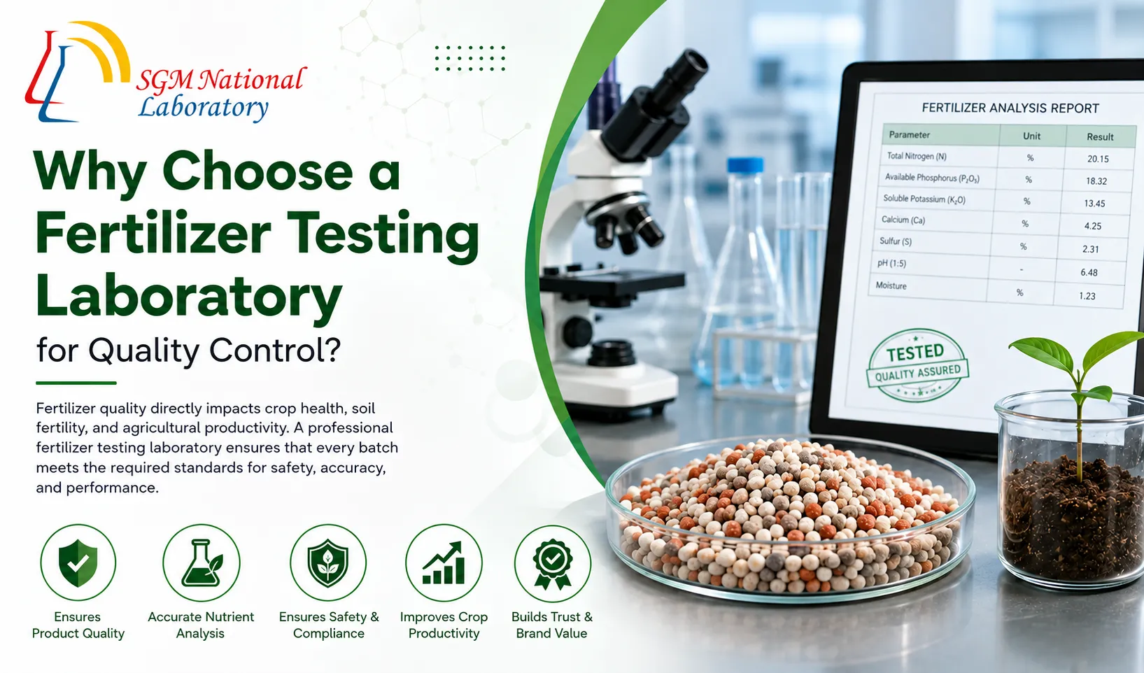 Why Choose a Fertilizer Testing Laboratory for Quality Control – SGM National Lab